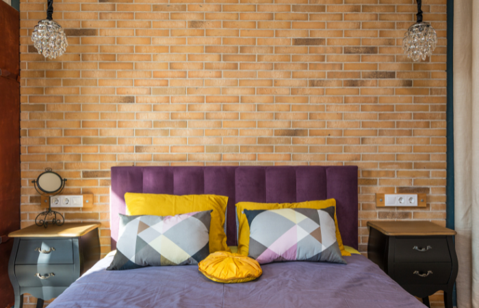 Fluted headboard