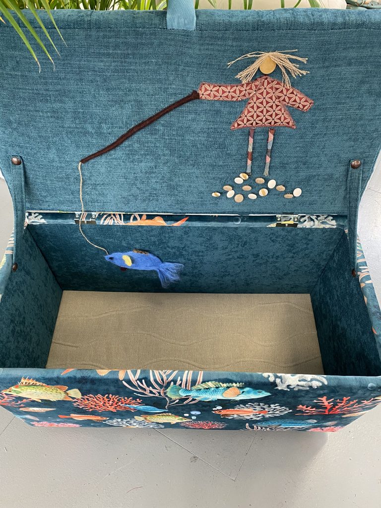 Ottoman toy box under the sea themed